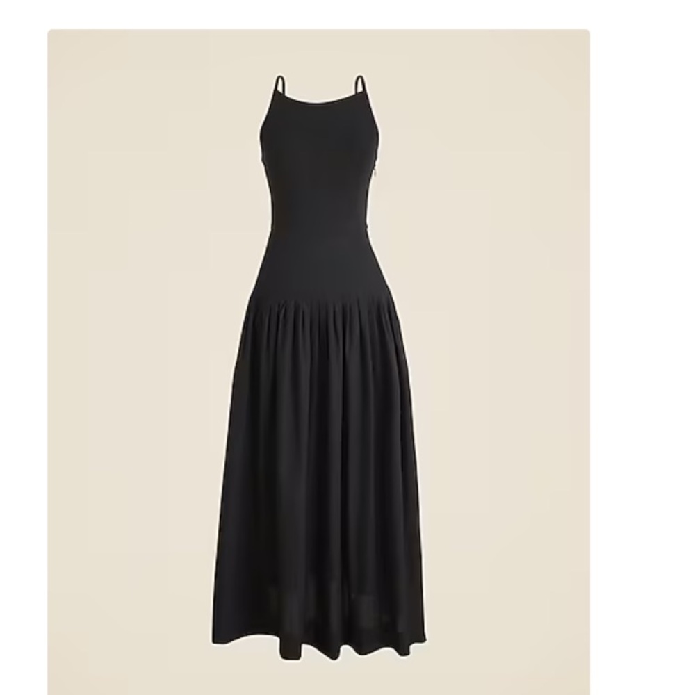J. Crew Classic Black Midi Dress size Small. Excellent Shape